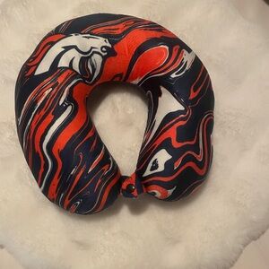 Stylish Multicolor Neck Pillow. Denver broncos